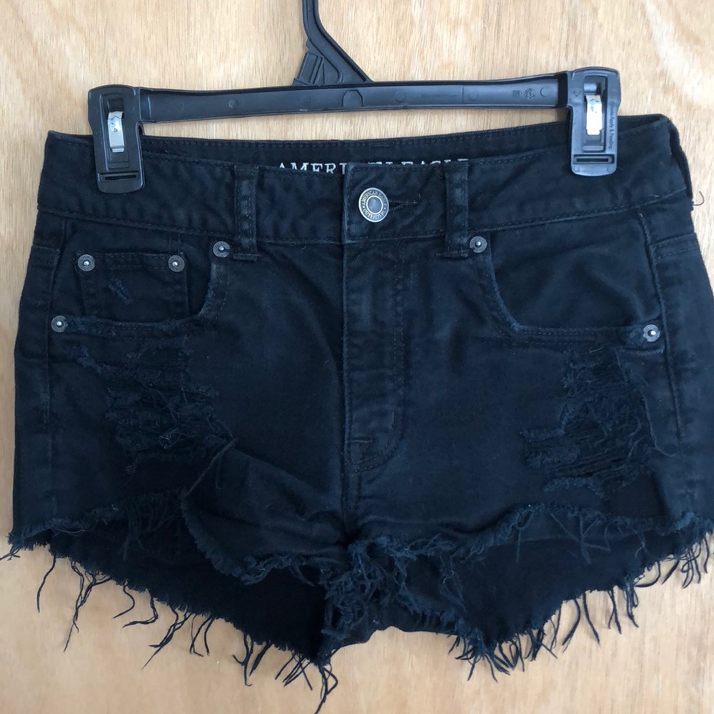 American Eagle Outfitters Black Jean Shorts